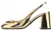 PRADA Chunky Heel Women's Casual Shoes Women's Gold