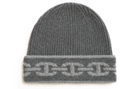 HERMES Cashmere Beanies Women's Gray