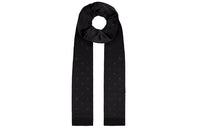 LOUIS VUITTON Silk Scarves Unisex Black
