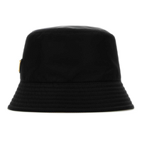 PRADA Recycled Nylon Cotton Bucket Hats Women's Black