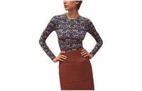 HERMES T-Shirts Women's Blue