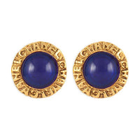 CHANEL Pre-Owned 1989 Button Logo Clip-on Earrings