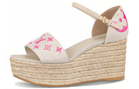 LOUIS VUITTON Starboard Strap Sandals Women's Beige Pink