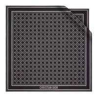 DIOR Mulberry Silk Scarves Unisex Black