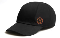 HERMES Baseball Caps Unisex Black