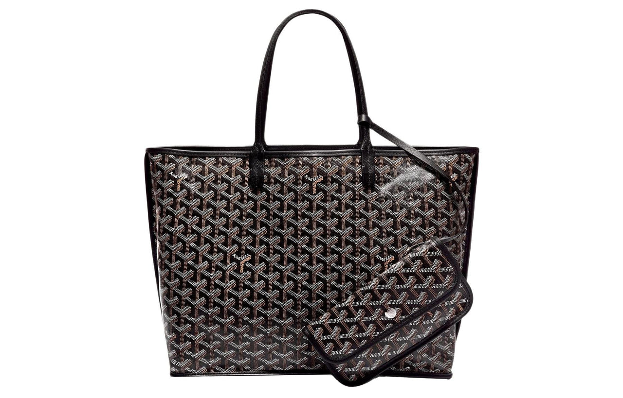 GOYARD Anjou Canvas With Leather Tote Shopping Bag Shoulder Bags Handbags Small Size Unisex 11 Colors
