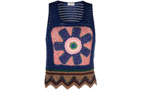 SAINT LAURENT FW21 Loose Fit Sweater Women's Blue