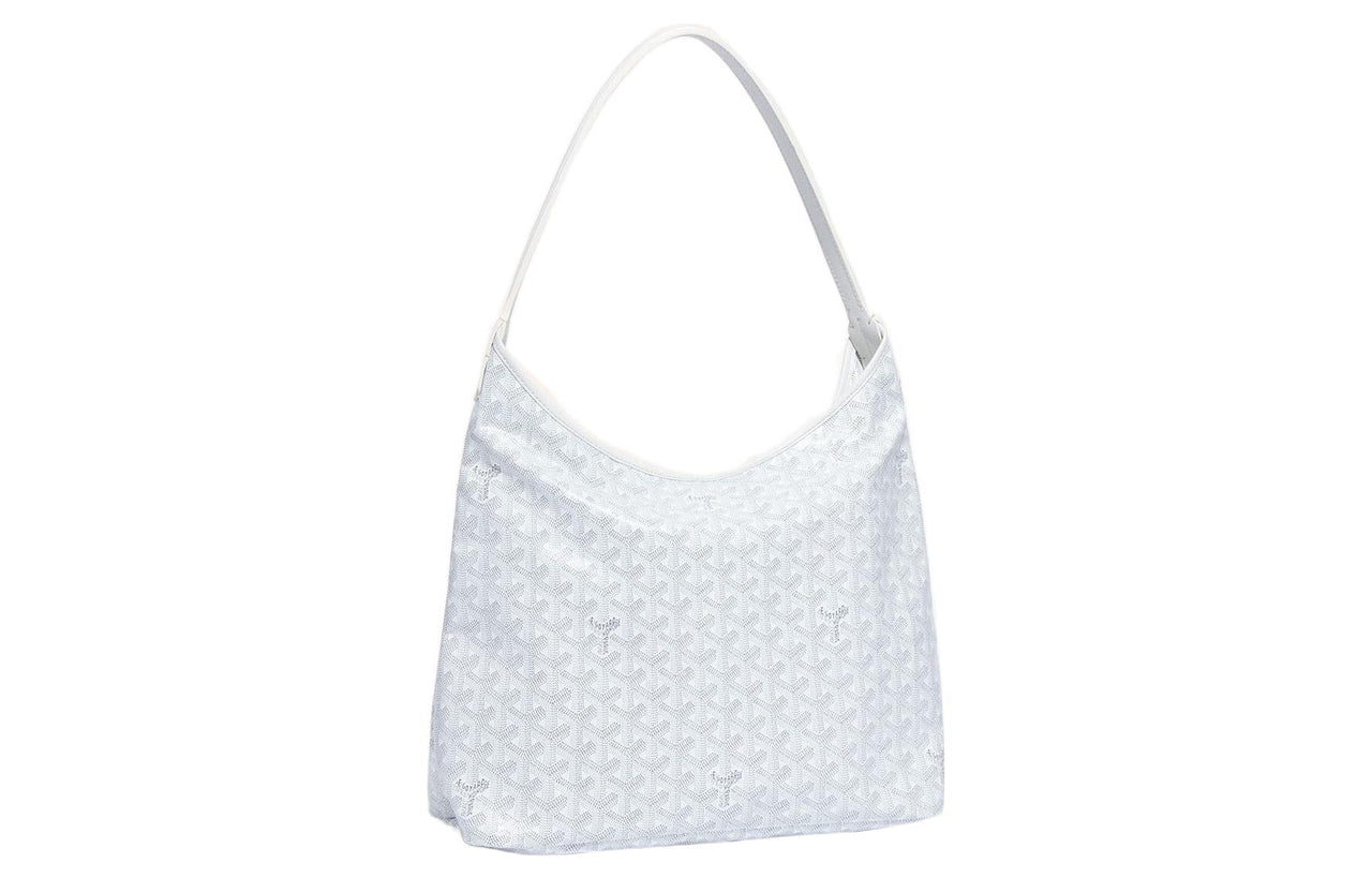 GOYARD Bohème Hobo Canvas With Leather Shoulder Bag Combo Bag Shoulder Bag Women's White