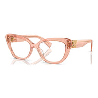 MIU MIU Plastic Cat Eye Eyeglass Frames Unisex Pink