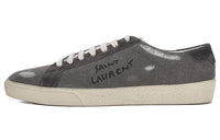 SAINT LAURENT SL/06 Stylish Skateboarding Shoes Men's Gray Vintage Version