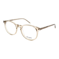 SAINT LAURENT Recycled Acetate Irregular Shape Eyeglass Frames Unisex Yellow