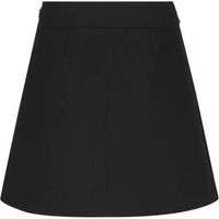 CELINE Trapeze Mini Skirt In Gauffered Double Wool