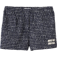MIU MIU SS24 Casual Shorts Women's Blue