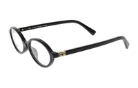 MIU MIU - Oval Eyeglass Frames Unisex Black