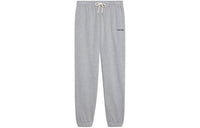 CELINE Embroidered Cotton Track Pants Grey/Black