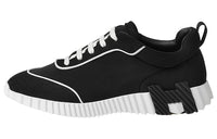 HERMES Bouncing Low-Top Sports Casual Shoes Men's Black White