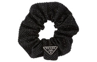 PRADA Crystal embellished Satin Scrunchie