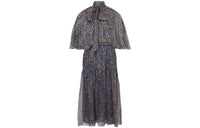 CELINE SS22 Short Sleeved Dress Women's Multicolor