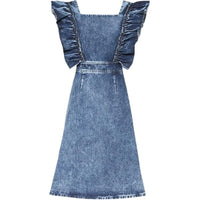 MIU MIU SS23 Short Sleeved Dress Women's Blue