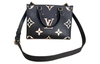 LOUIS VUITTON Leather Crossbody One Shoulder Handbags Women's Black