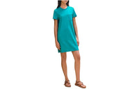 HERMES Short-Sleeved Dresses Women's Sapphire Green