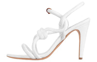 LOUIS VUITTON Rivage Strap Sandals 10cm Women's White