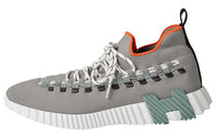 HERMES Fle Low-Top Sports Casual Shoes Men's Gray