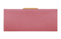 SAINT LAURENT Cotton With Polyamide One Shoulder Crossbody Clutches Small Size Women's Coral Pink