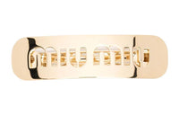 MIU MIU Hair Clips Unisex Gold