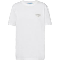 PRADA Logo Plaque Crewneck T-Shirt