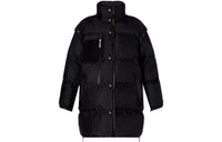 LOUIS VUITTON FW21 Solid Color Stand Collar Puffer Jacket Women's Black