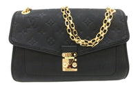 LOUIS VUITTON Leather Crossbody Bag, Shoulder Bag Women's Black