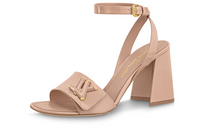 LOUIS VUITTON Shake One-Strap Sandals 8.5cm Women's Pink