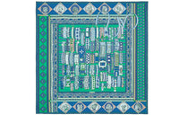 HERMES Silk Scarves Women's Green