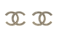 CHANEL 22c Early Spring Stud Earrings Women's Gold