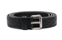 PRADA Calfskin Leather Belts Men's Black