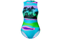 LOUIS VUITTON Epi Print Palm Tree One-Piece Swimsuit