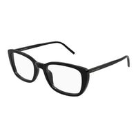 SAINT LAURENT Recycled Acetate Irregular Shape Eyeglass Frames Women's Black