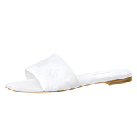 LOUIS VUITTON Revival Slip Resistant Slide Slippers Women's White
