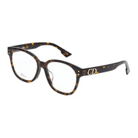 DIOR Plate Frame Square Eyeglass Frames Women's Tortoiseshell