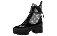 LOUIS VUITTON Laureate Ankle Boots 5cm Women's Black