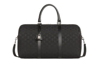 CELINE Triomphe Cow Leather Travel Bag Unisex Black