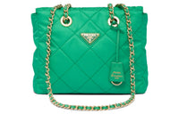 PRADA Fabric Parachute Bag Crossbody Bag Shoulder Bag Women's Mint Green