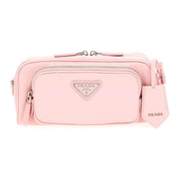 PRADA Nappa Leather Crossbody Bag, Shoulder Bag Women's Pink