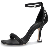 LOUIS VUITTON Sparkle Strap Sandals Women's Black