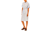HERMES Short-Sleeved Dresses Women's Light Blue