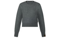 LOUIS VUITTON Wool-Cashmere Pullover Knitwear Unisex Gray