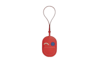 HERMES In The Loop Mysore Goat Skin Keychain Bag Accessory Women's Orange Red/Gray White/Electric Blue
