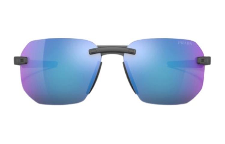 PRADA - Irregular Shape Sunglasses Men's Black