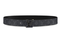 LOUIS VUITTON Pin Buckle Cow Leather Leather Belts Men's Width 4cm